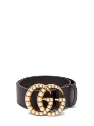 gucci pearl belt 4cm